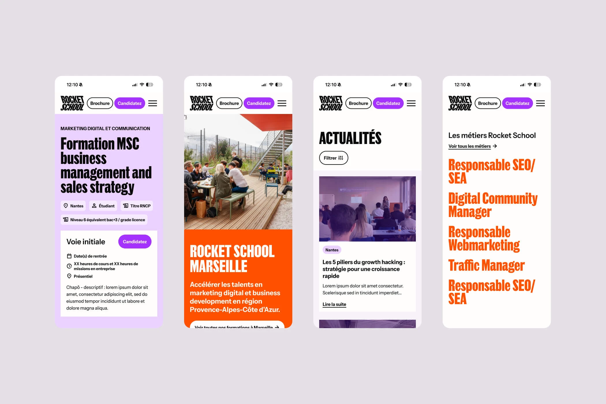 Aperçu du projet 'Rocket School n°1'